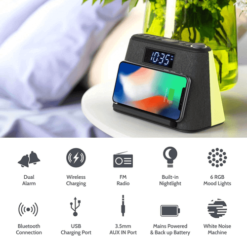 Man Cave Gift Ideas - digital alarm clock speaker