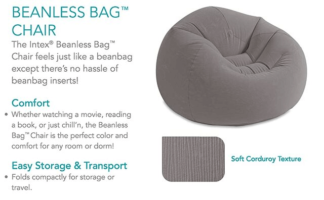 Man Cave Ideas for A Small Room - beanless beanbag chair